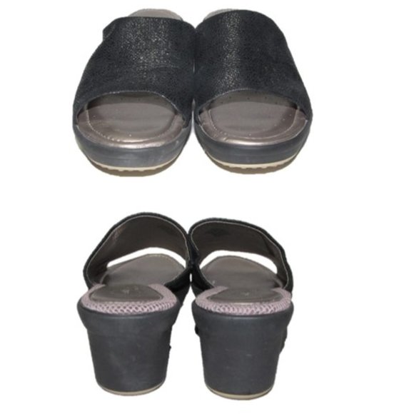 Easy Spirit Antigravity Black Sparkly Wedge Mule - Picture 4 of 8